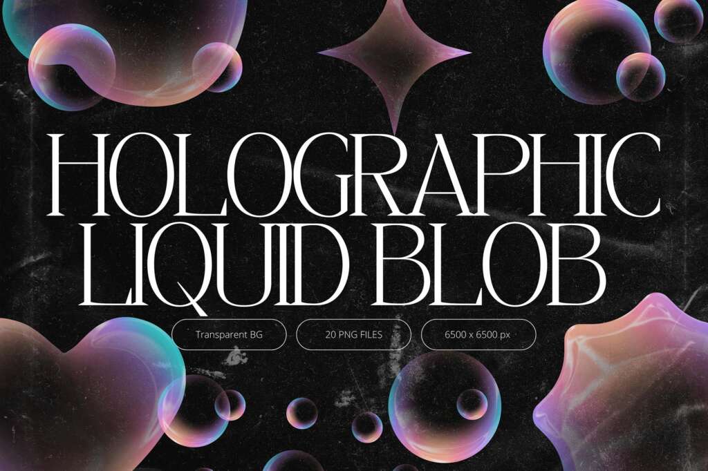 3D HOLOGRAPHIC BLOB SHAPES
