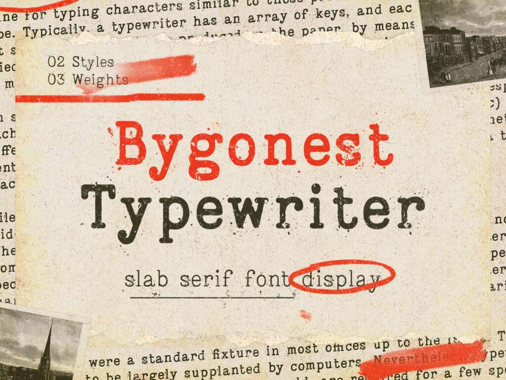 BYGONEST TYPEWRITER FONT