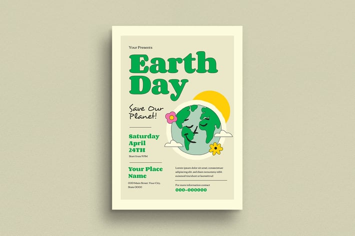 Earth Day Event Flyer
