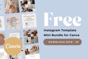 FREE Canva Instagram Post Template Mini Bundle
