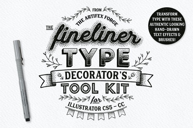 Fineliner Type Decorator's Tool Kit
