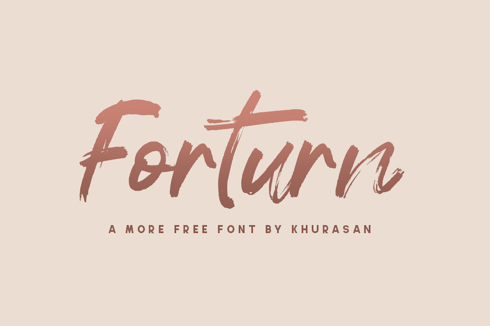 Forturn - Free Brush Font
