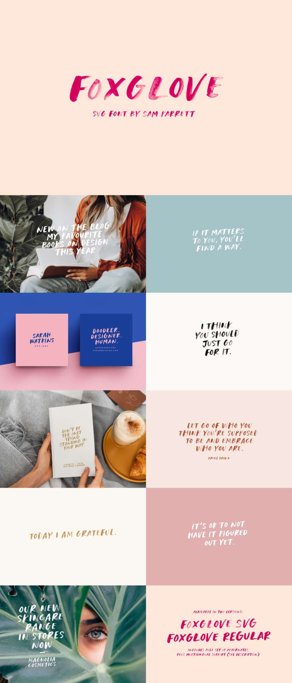 Foxglove SVG Font