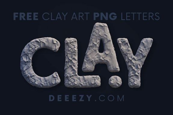 Free Clay Art 3D Lettering