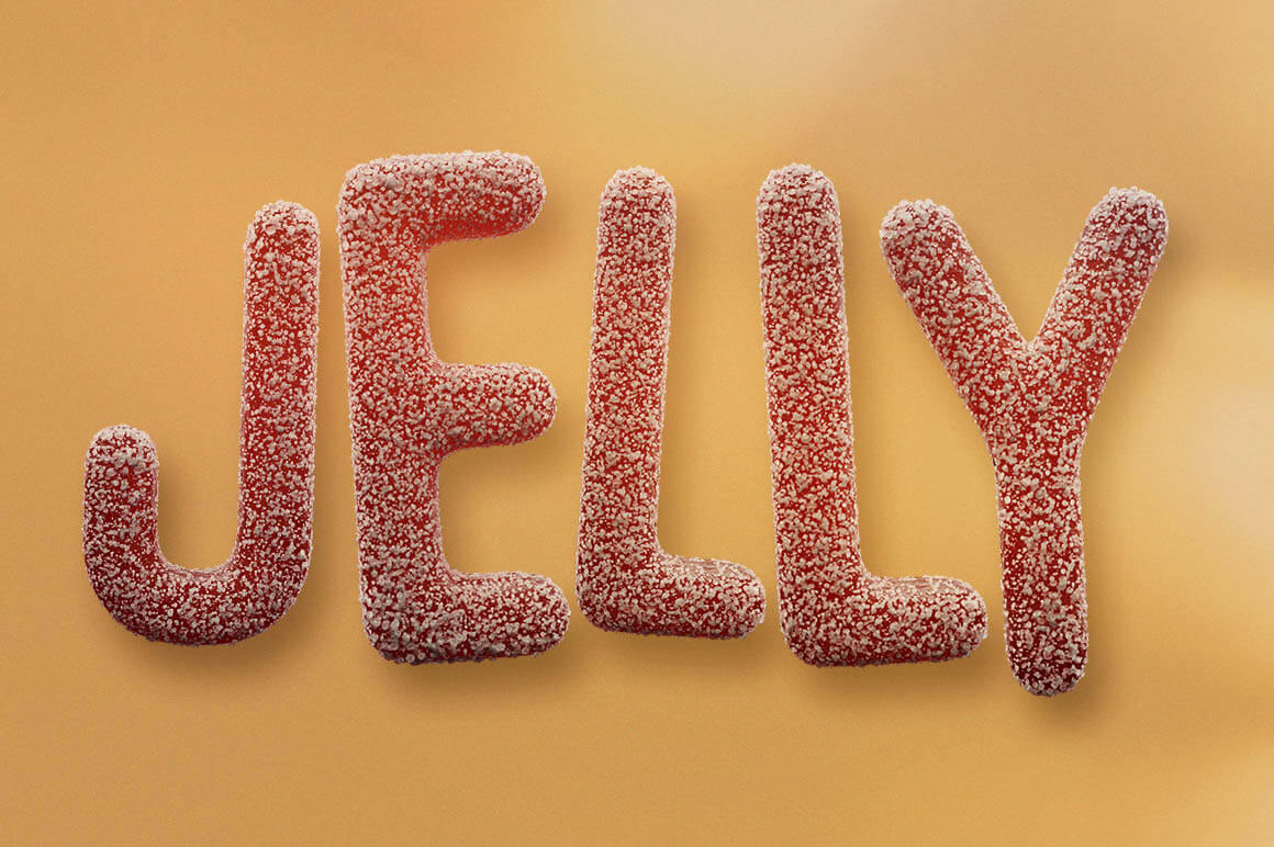 Jelly Candy 3D Lettering