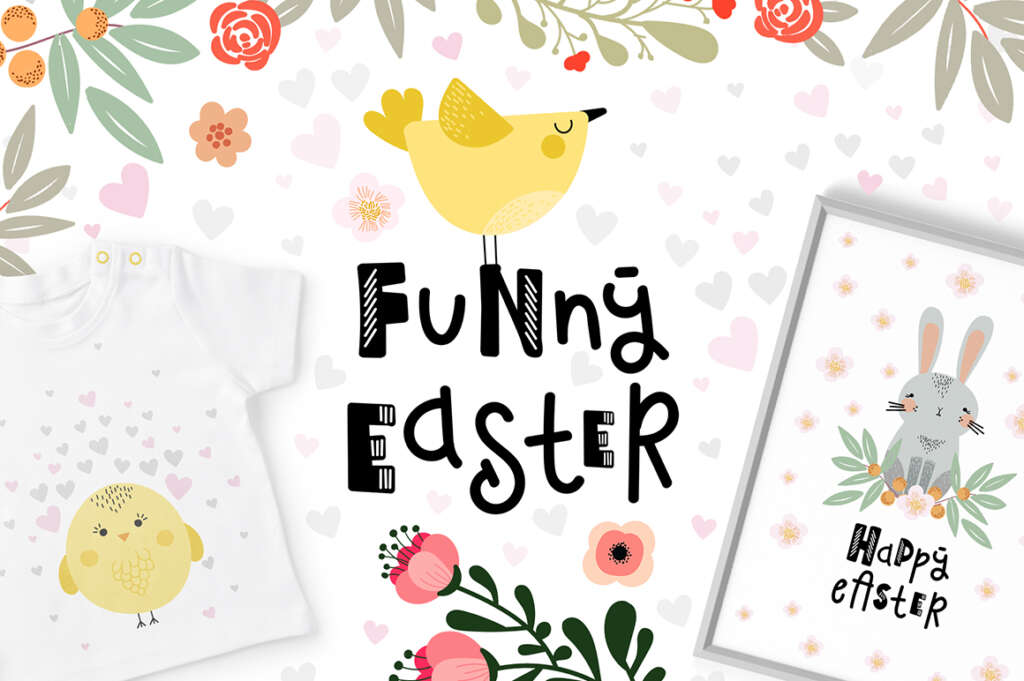 Funny Easter – Vector Easter Graphic
