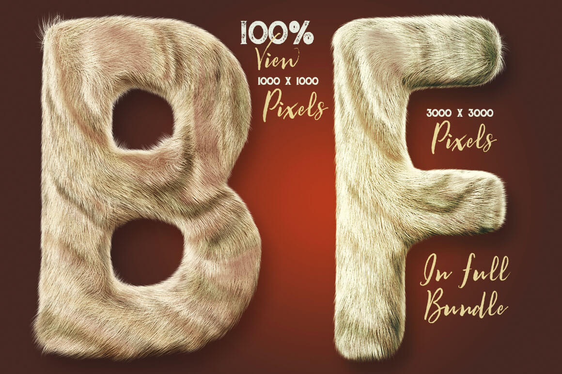 Funny Furry 3D Lettering