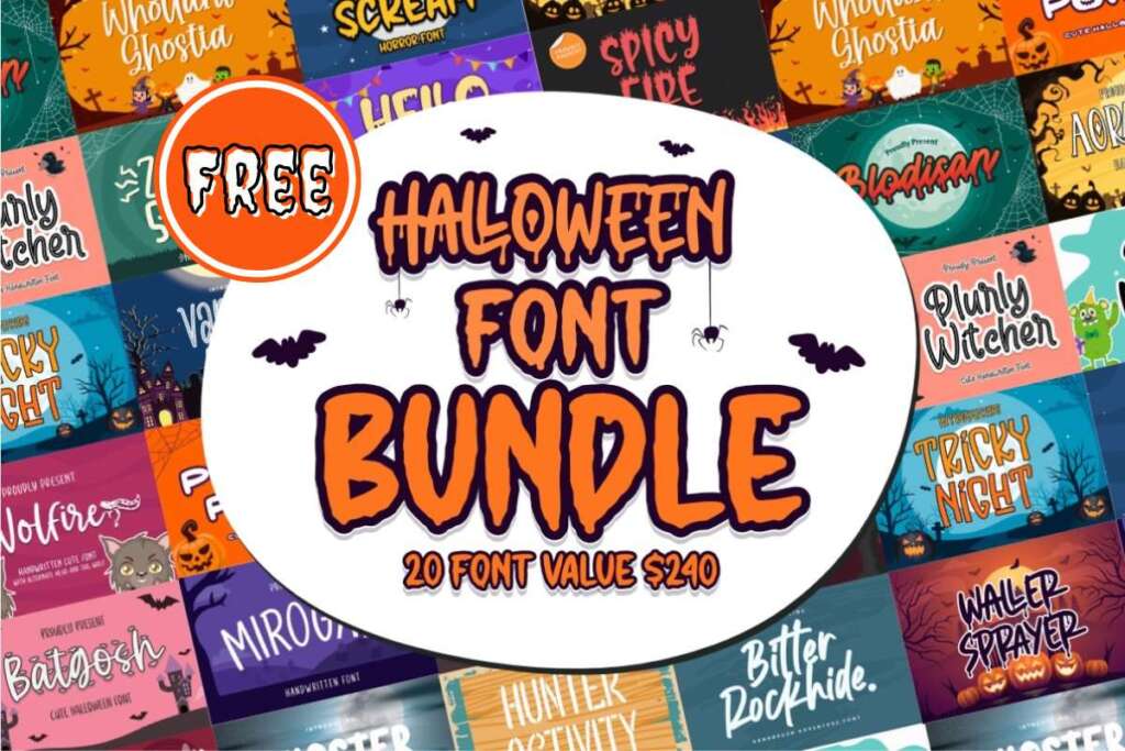 Halloween Font Bundle
