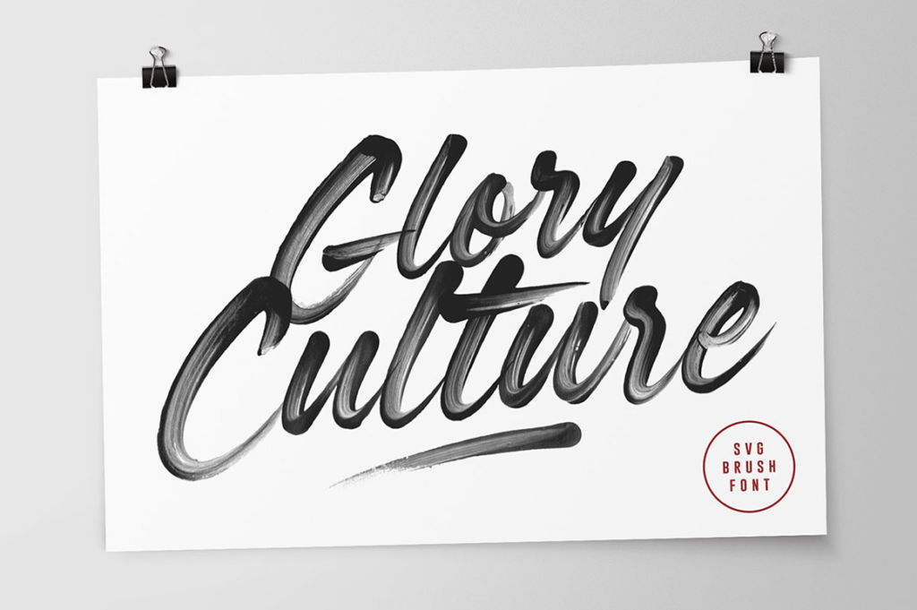Glory Culture Svg Font + Extras