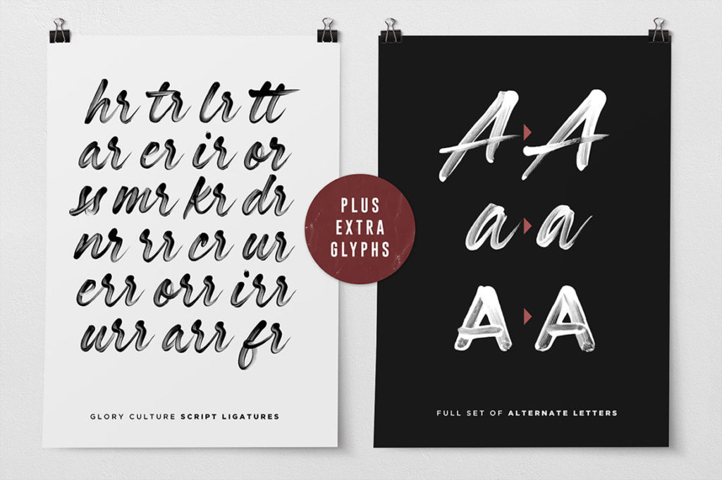 Glory Culture Svg Font + Extras