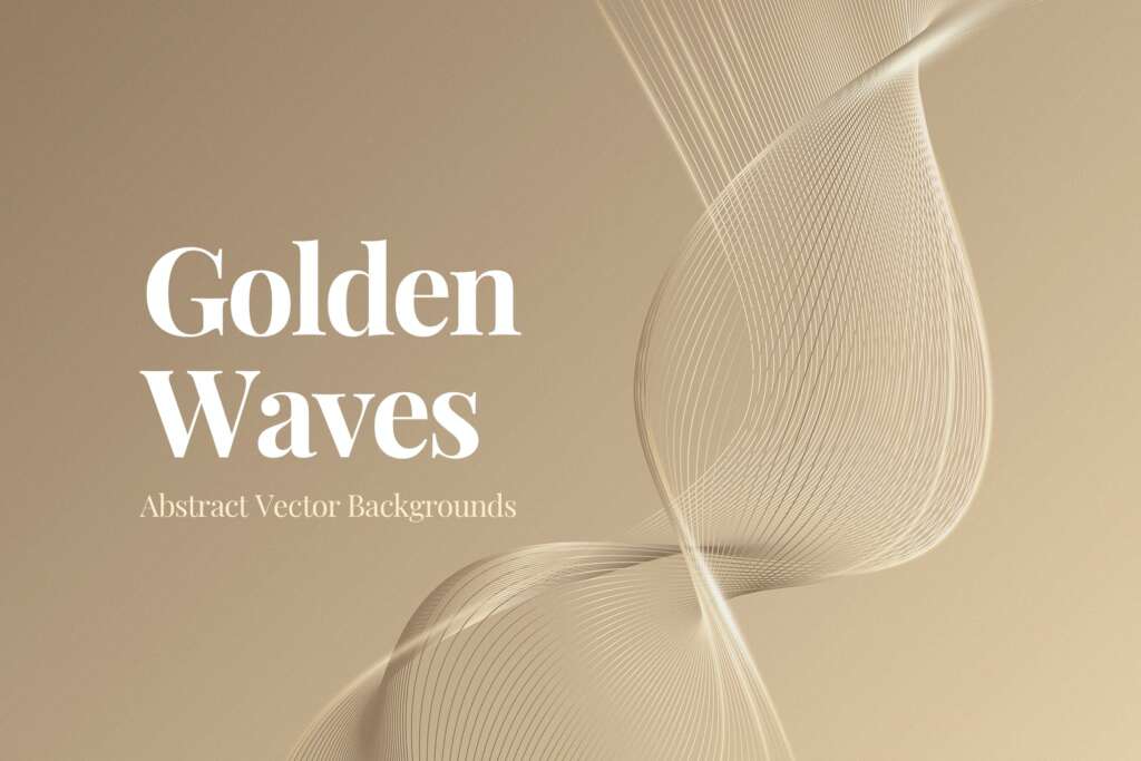 Gold Grid Waves Backgrounds
