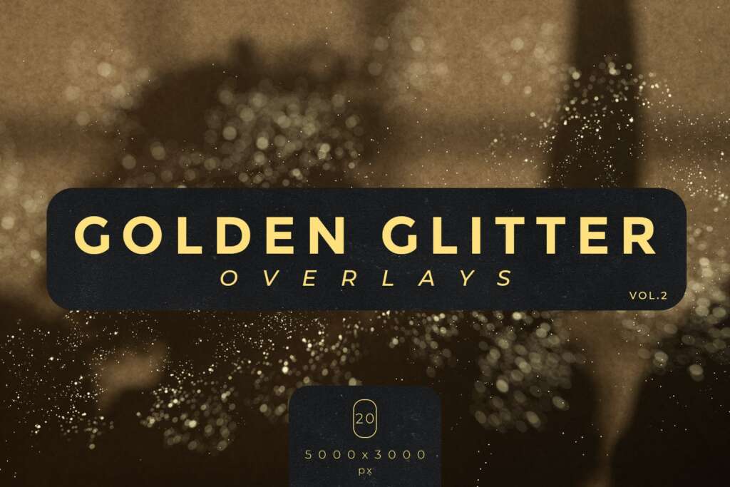 Golden Glitter Overlays Vol.2
