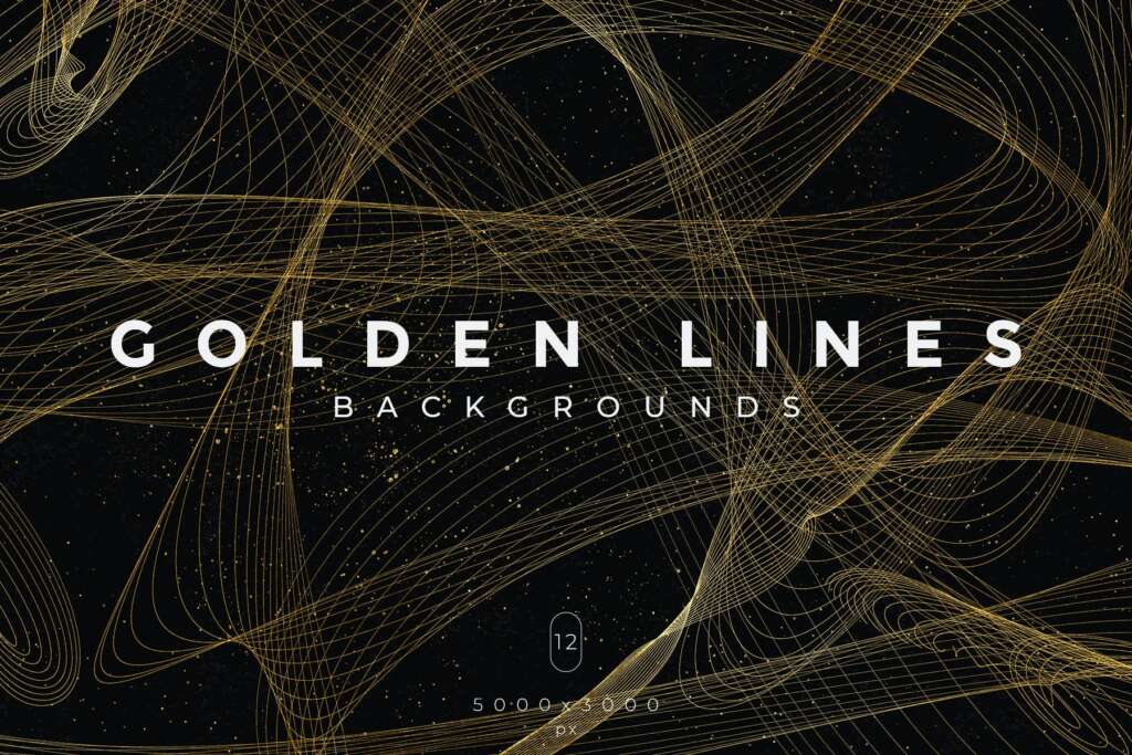 Golden Lines Backgrounds Vol.2
