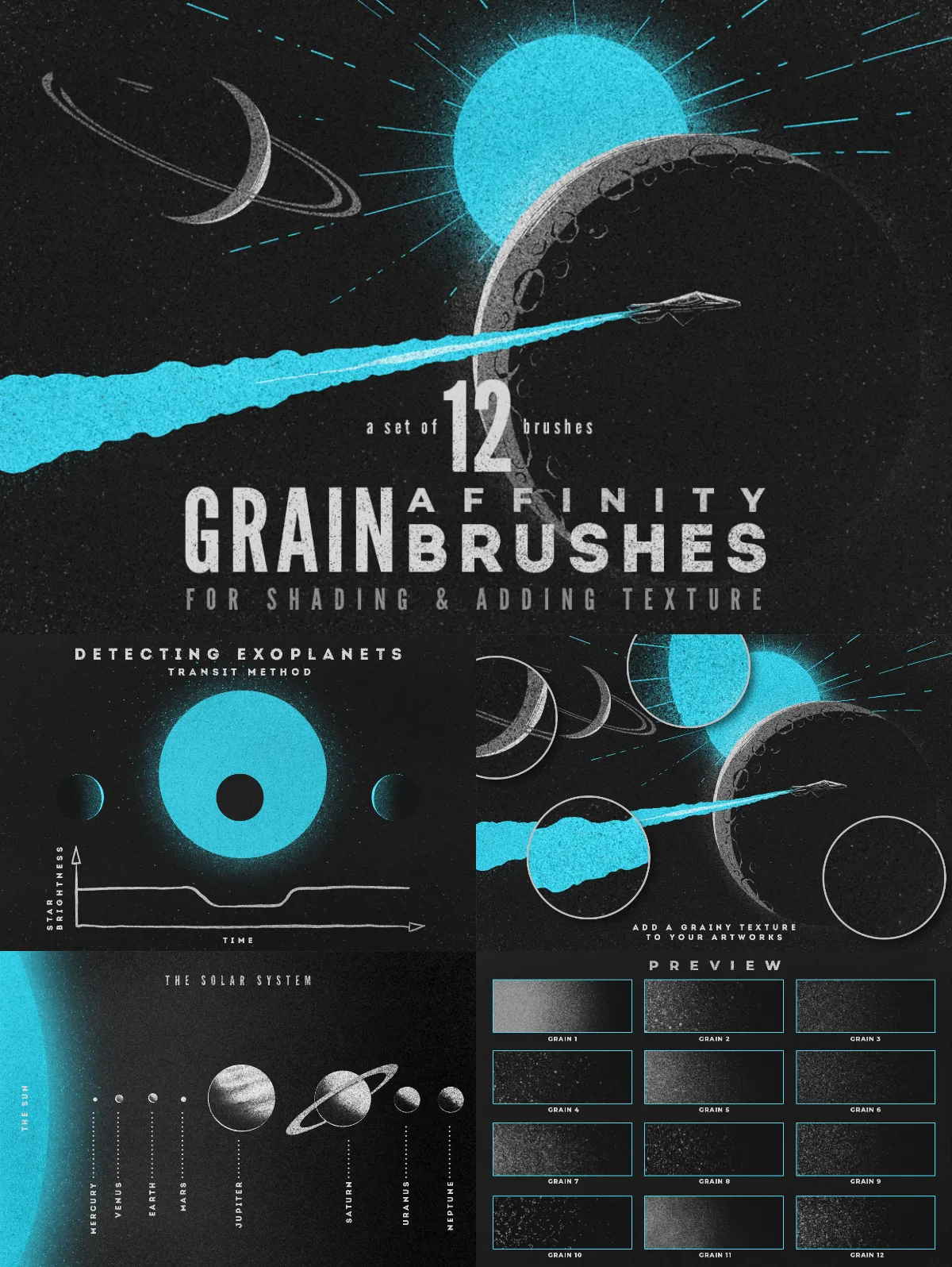 Grain Volume I Affinity Brushes