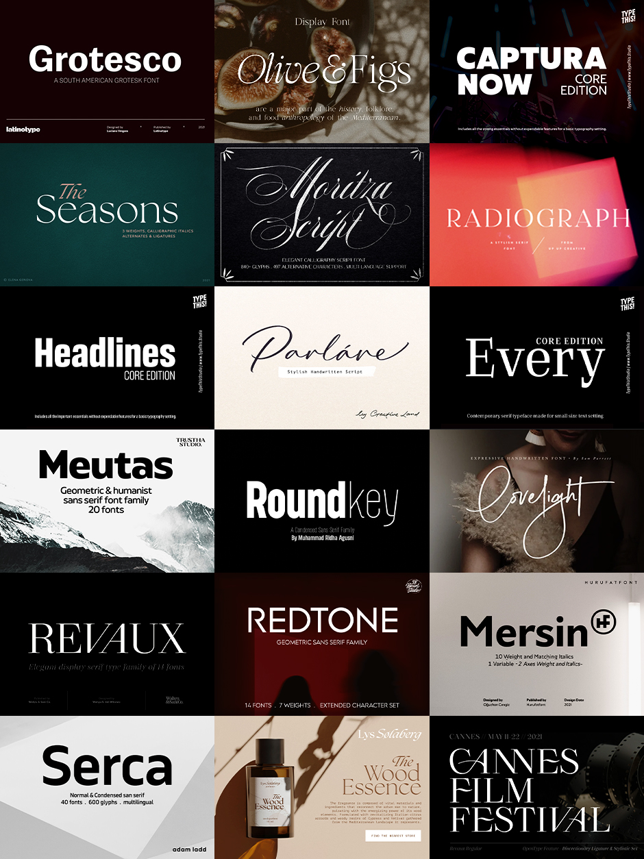 The Modern Designer’s Unforgettable Font Collection
