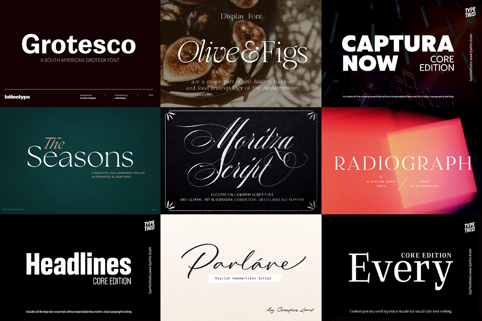 The Modern Designer’s Unforgettable Font Collection