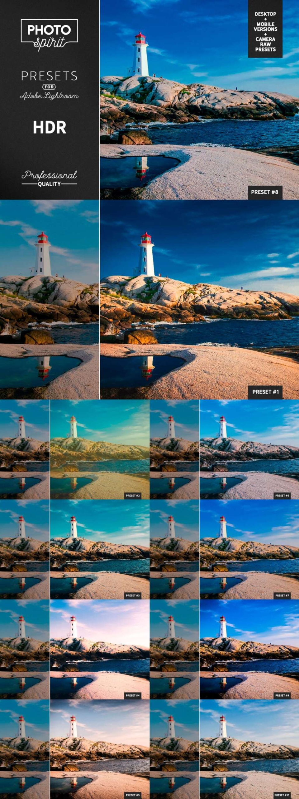 HDR LR Presets Mobile + Desktop