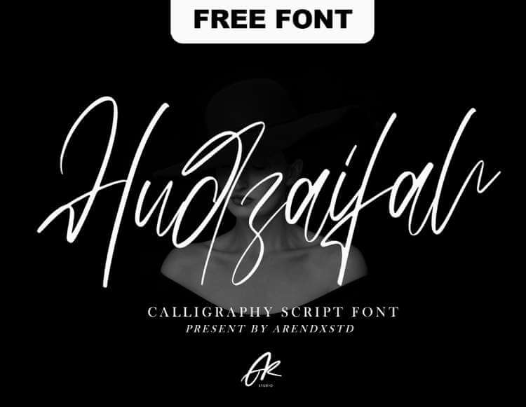 HUDZAIFAH - FREE SCRIPT FONT
