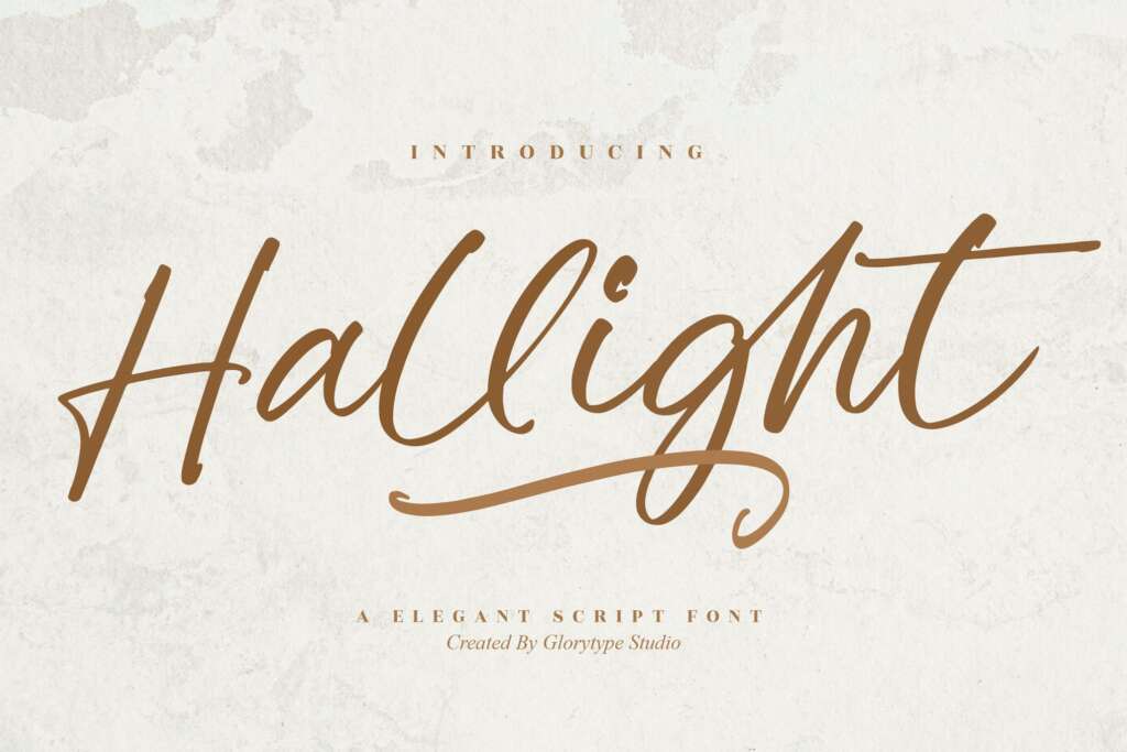 Hallight Elegant Script Font
