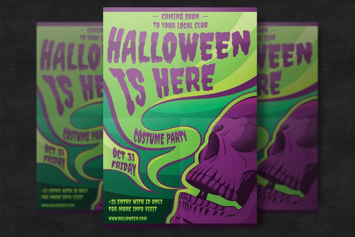 Halloween Party Flyer Template
