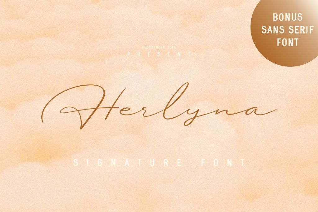 Herlyna // Signature Font + BONUS