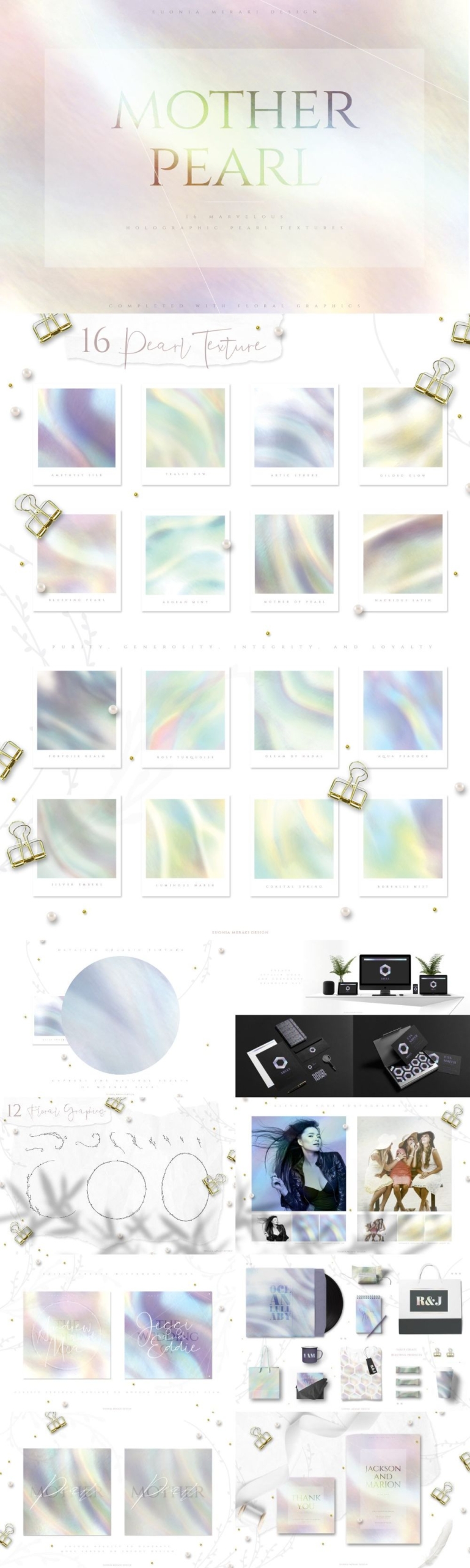 Holographic Pearl Original Textures