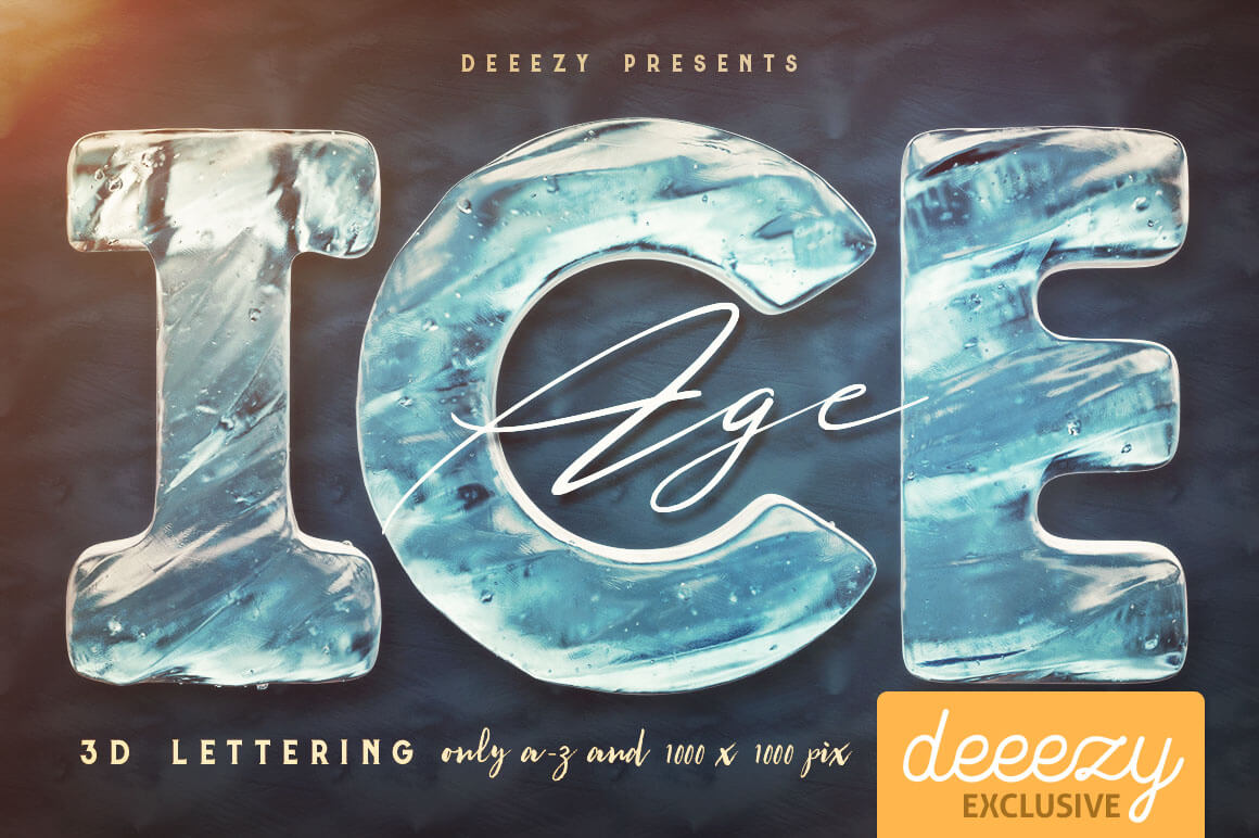 Ice Age Free 3D Lettering