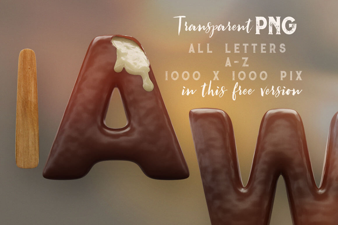 Ice Cream Free 3D Lettering