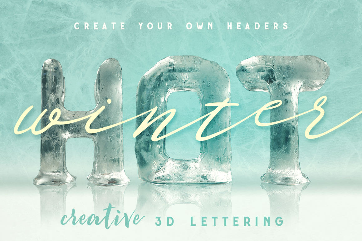 Ice Ice Baby Free 3D Lettering