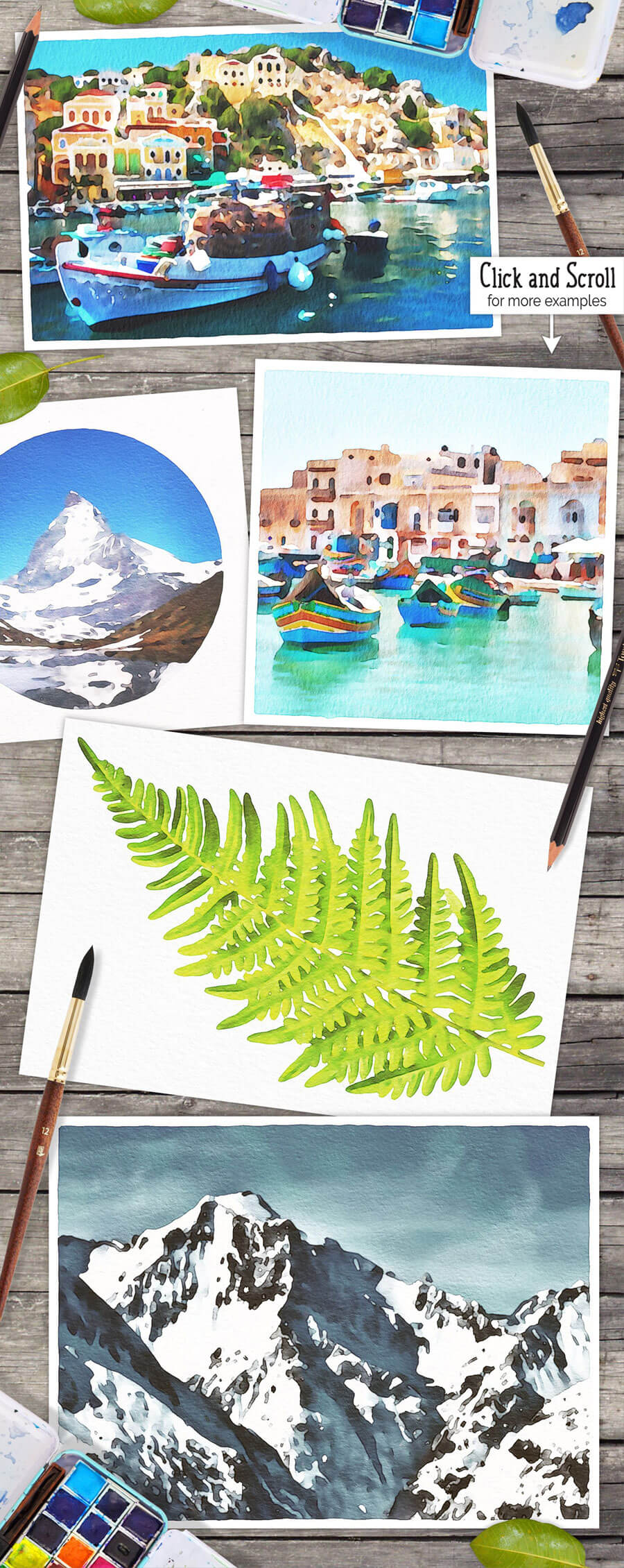 WATERCOLOR PHOTO EFFECT PRO FOR PHOTOSHOP