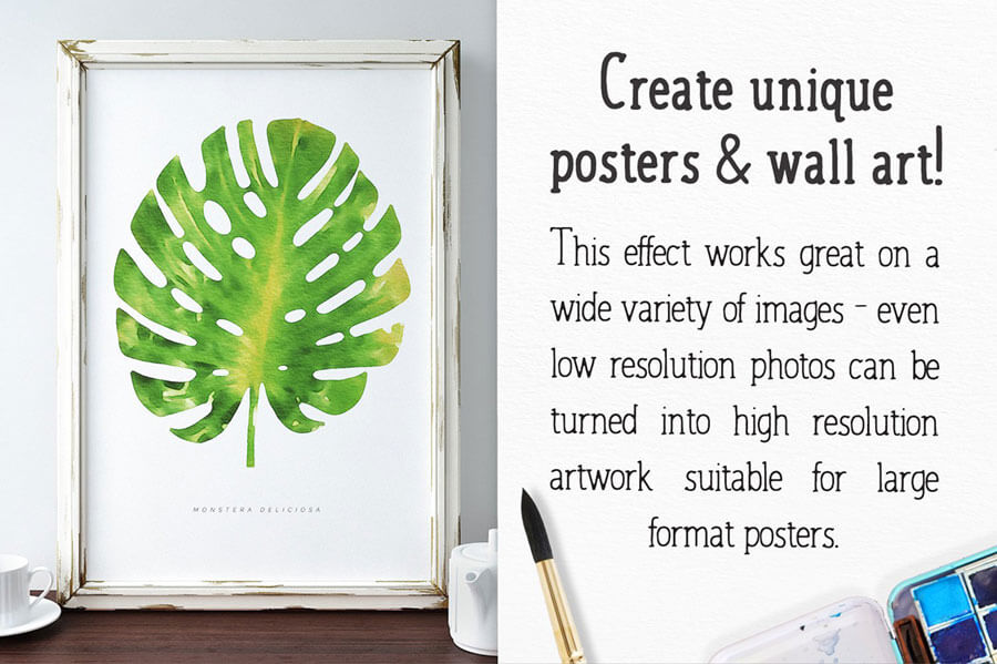 WATERCOLOR PHOTO EFFECT PRO FOR PHOTOSHOP