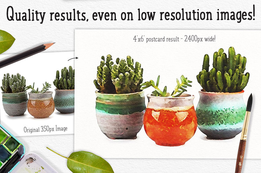 WATERCOLOR PHOTO EFFECT PRO FOR PHOTOSHOP