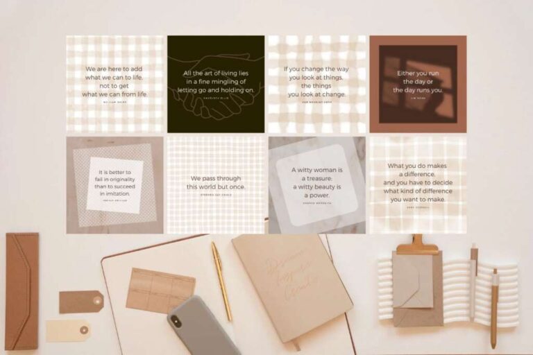 300 Instagram Templates Canva Post Story Hand | つくるデポ