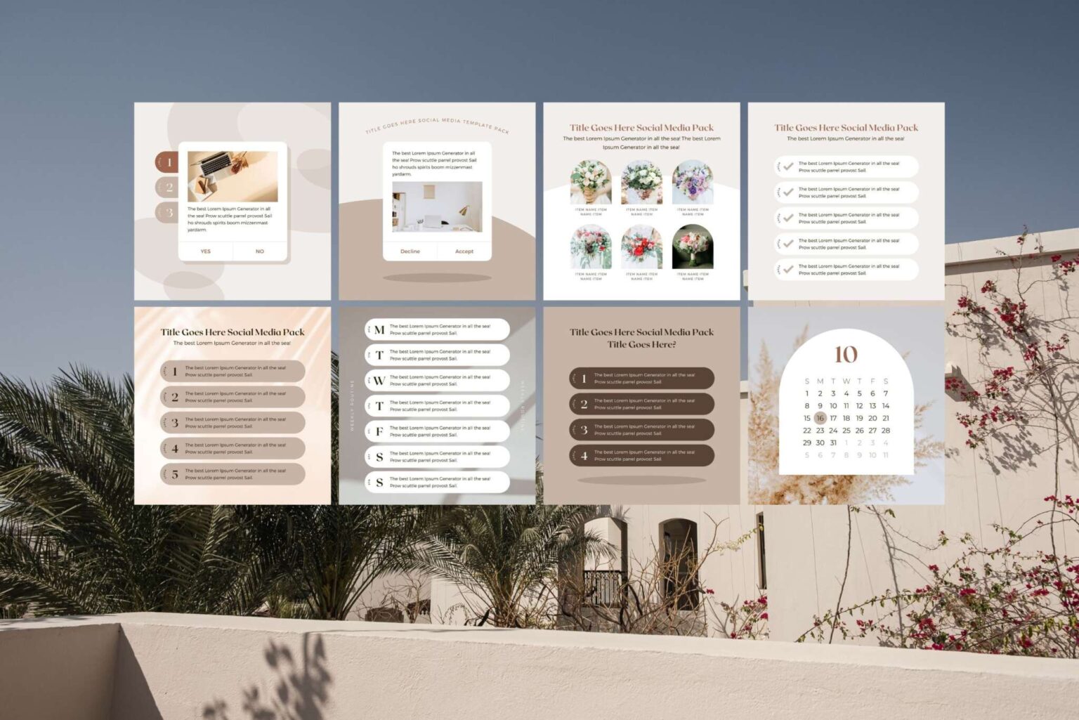 Instagram Template Canva Post Shadow – Editable Clean Design Social ...