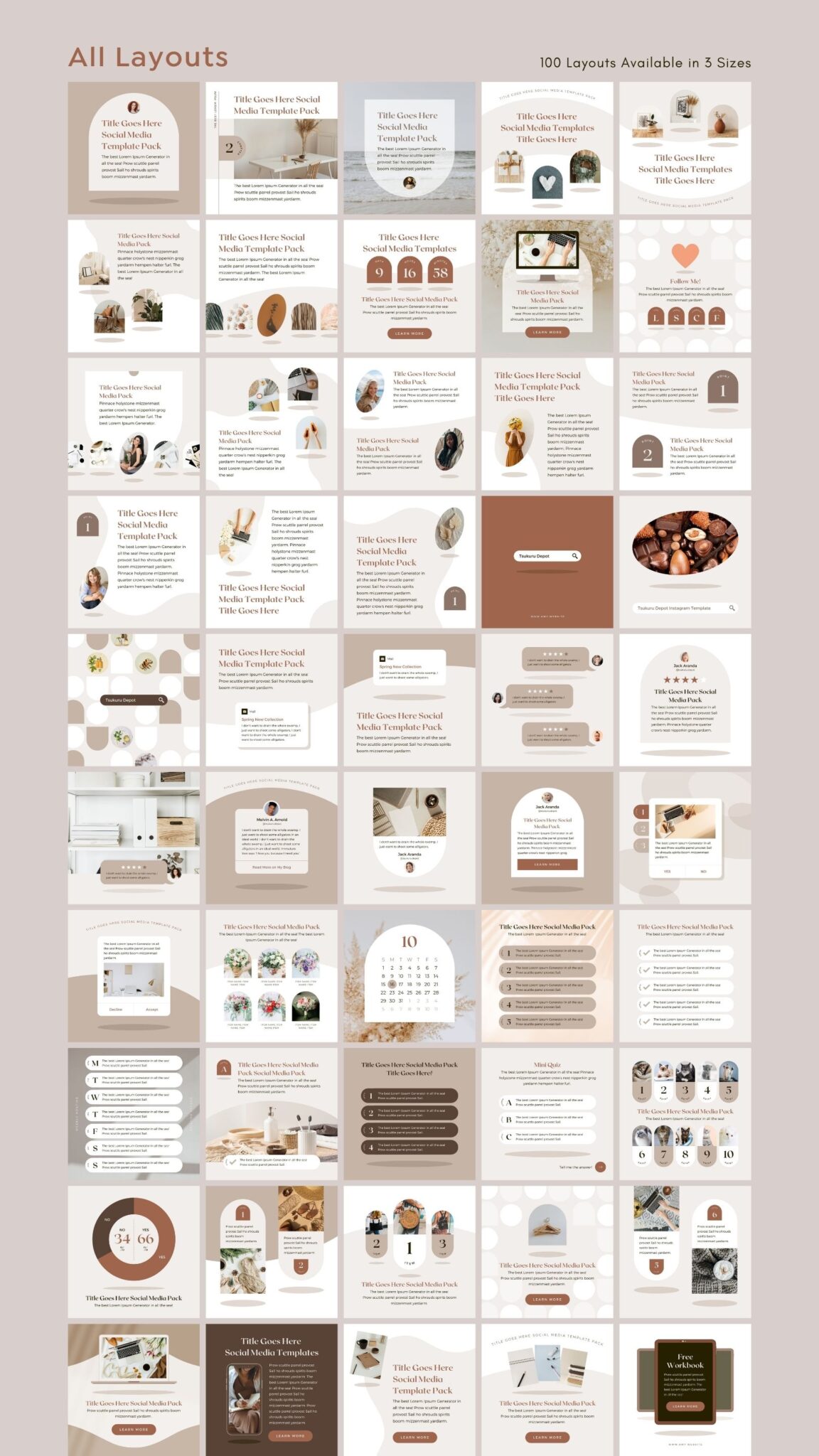 Instagram Template Canva Post Shadow – Editable Clean Design Social ...
