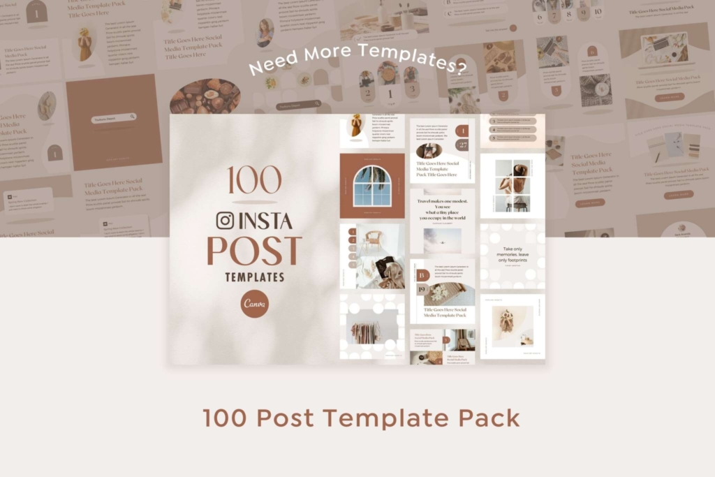 Instagram Template Canva Carousel Post Shadow A - Clean Minimum Animated IG Social Media Pack