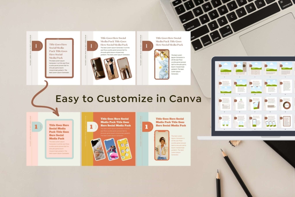 Instagram Template Canva Carousel Post Shadow A - Clean Minimum Animated IG Social Media Pack