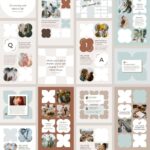 Instagram Template Canva Post Story Mint - Reel Cover Carousel Animated Social Media Pack - Quotes, Notification, CTA