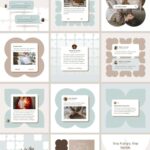 Instagram Template Canva Post Story Mint - Reel Cover Carousel Animated Social Media Pack - Quotes, Notification, CTA