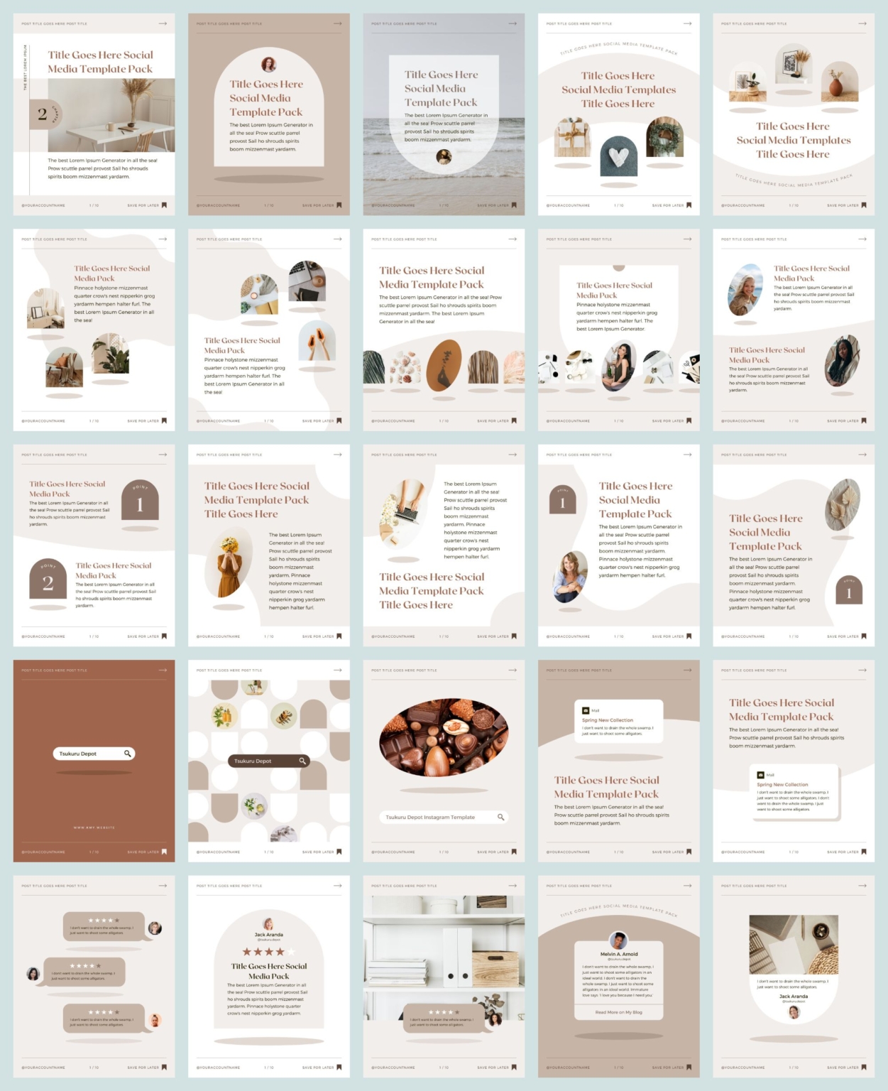 300 Instagram Templates Canva Post Story Shadow | つくるデポ