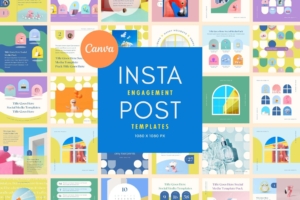 Instagram Template Canva Post Sun