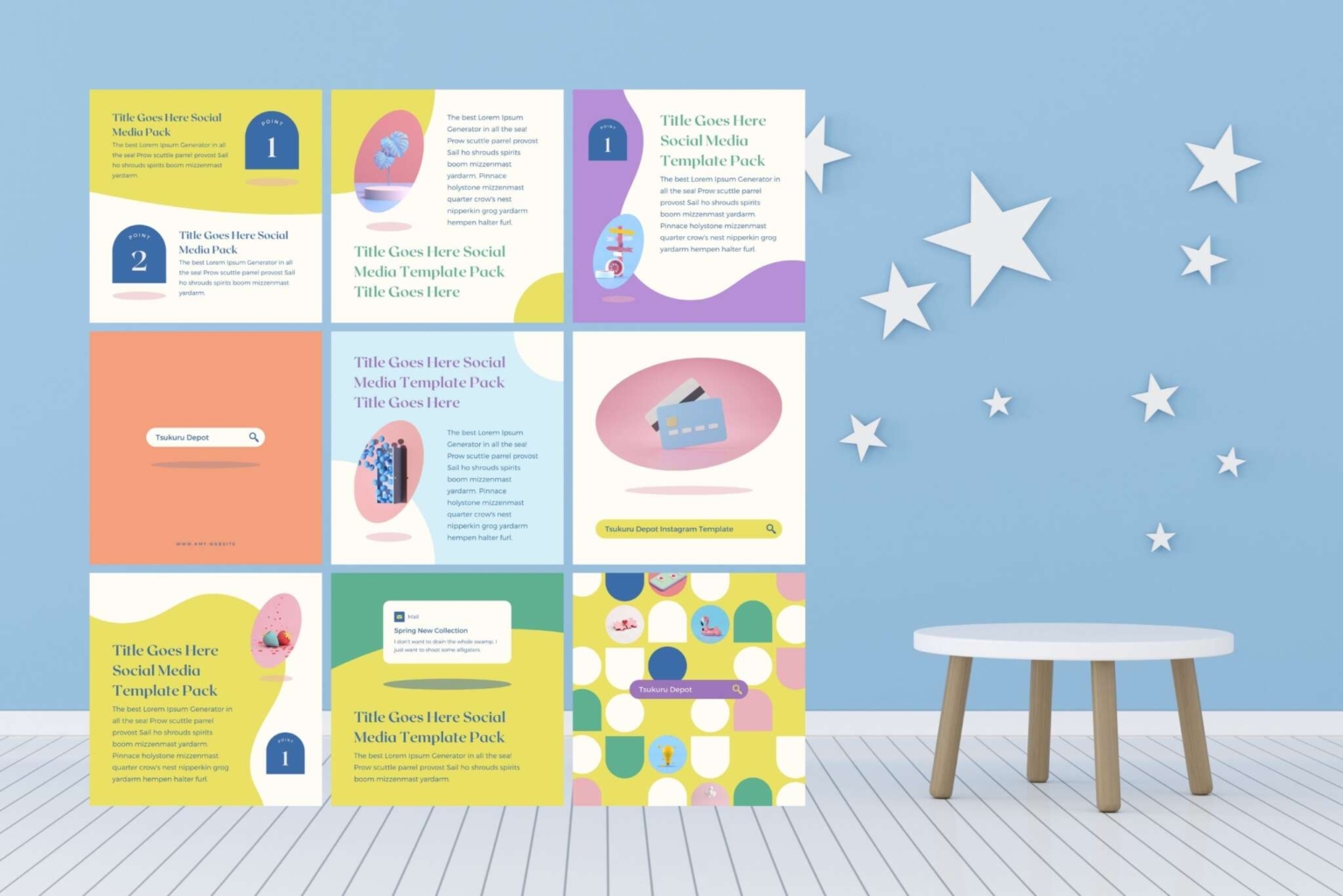 Instagram Template Canva Post Sun – Clean Minimum Animated IG Social ...