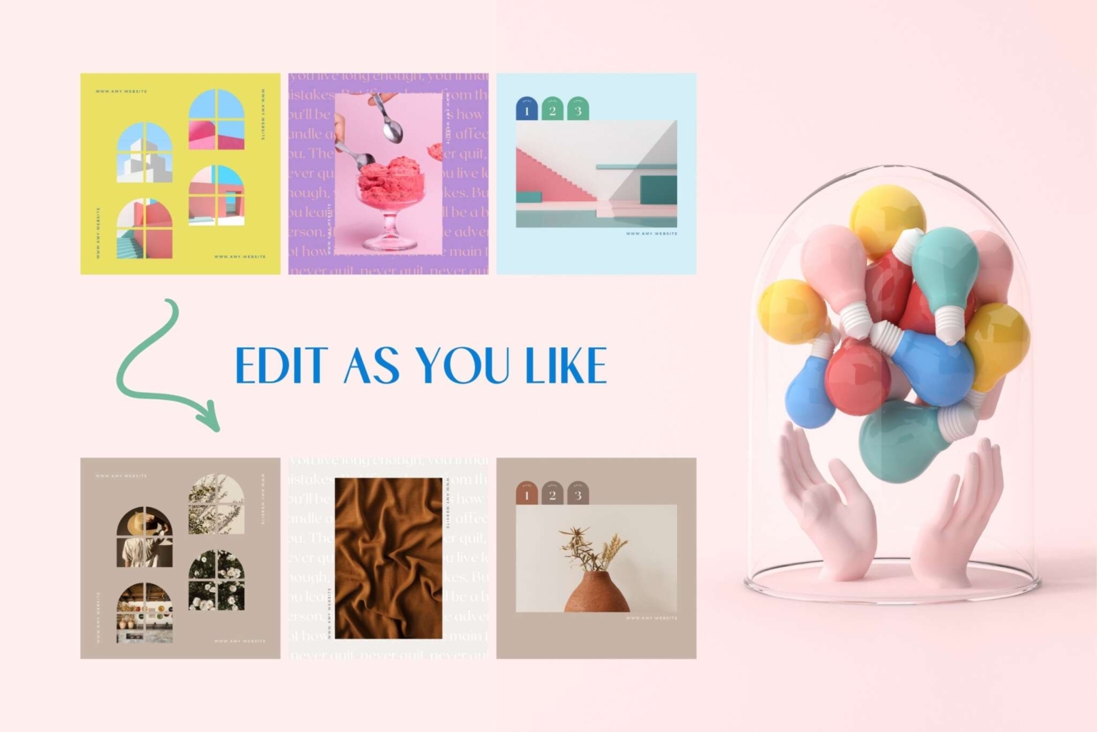 Instagram Template Canva Post Sun – Clean Minimum Animated IG Social ...