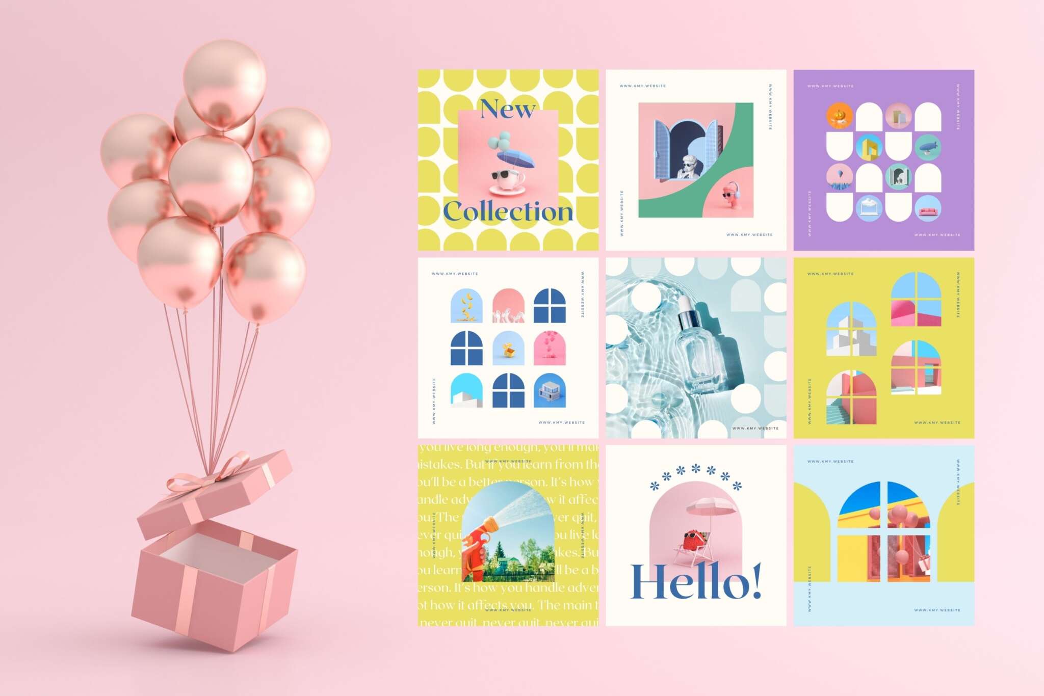 Instagram Template Canva Post Sun – Clean Minimum Animated IG Social ...