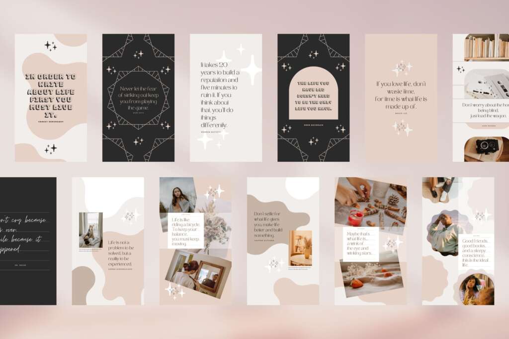 Instagram Template Canva Story Shine
