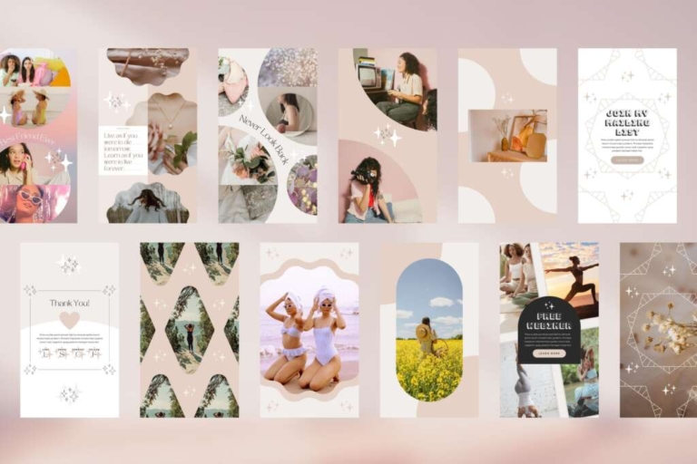 Instagram Template Canva Story Shine – Social Media Pinterest Branding ...