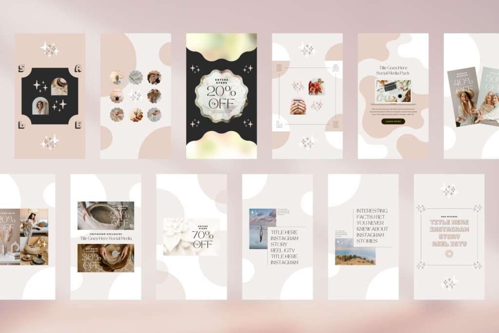 Instagram Template Canva Story Shine