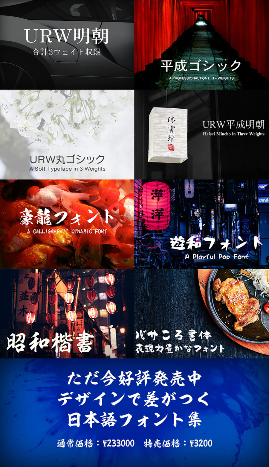 デザインで差がつく 日本語フォント集