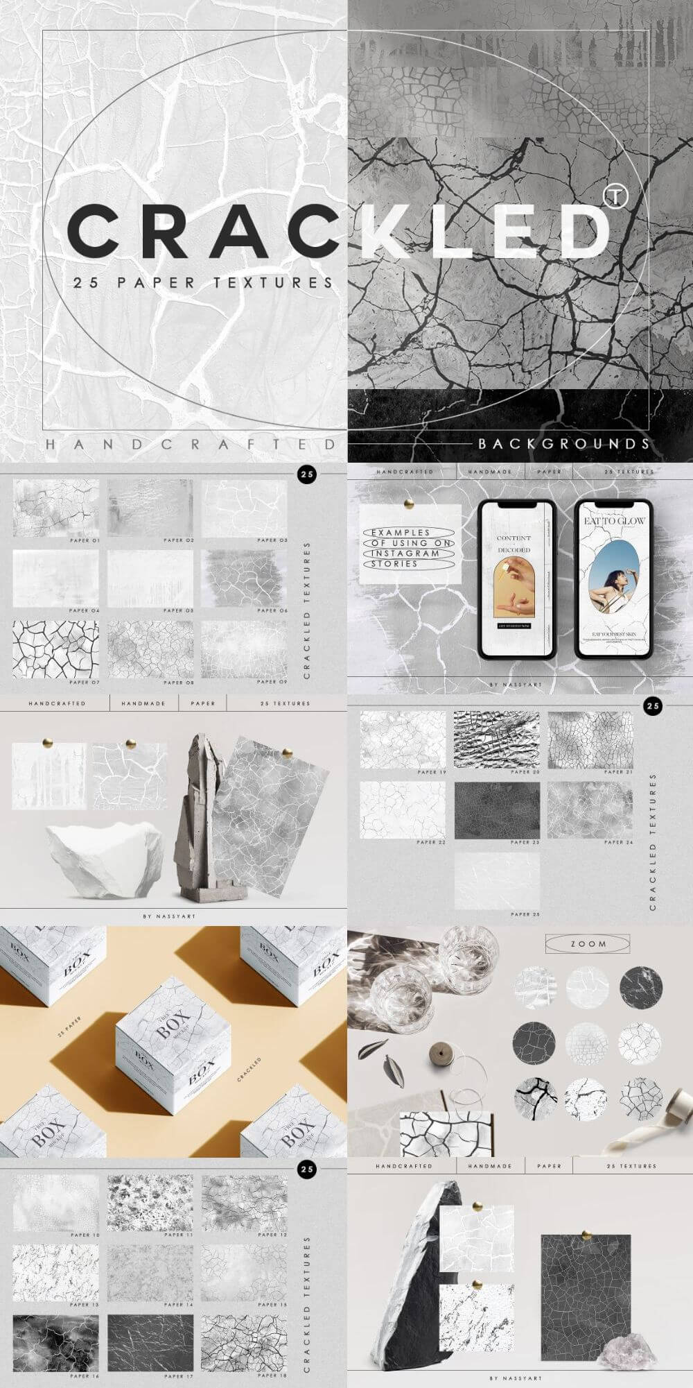 Crackled Effect Paper Textures