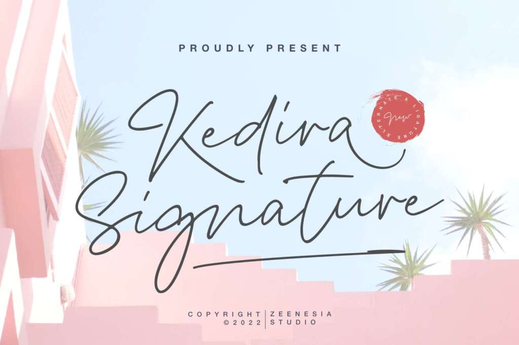 Kedira Signature Font
